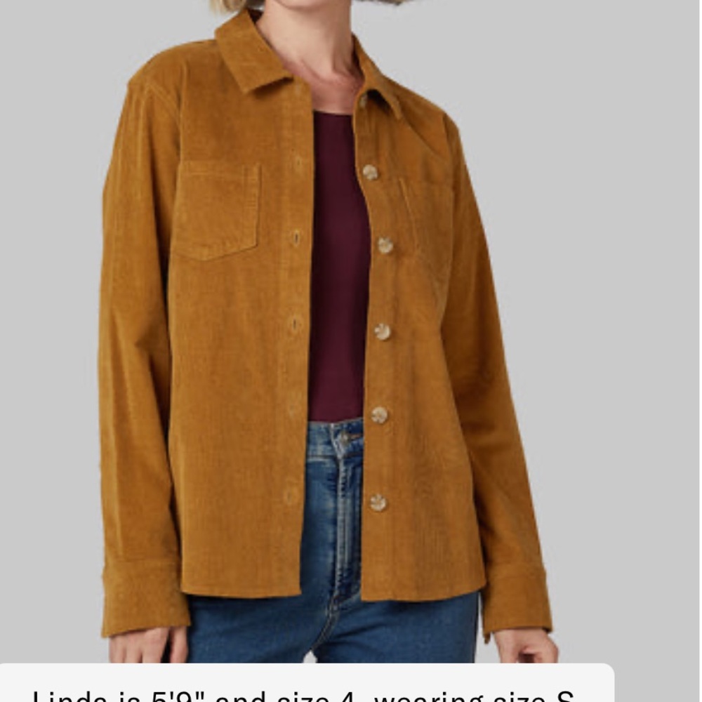 Classic Corduroy Shirt Jacket - Mustard (Women)